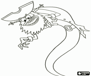 раскраска Летающие голландцы, Губка Боб