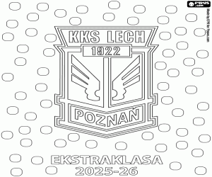 раскраска Лех Познань, чемпион 2025-2026