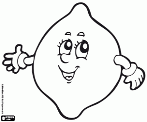 раскраска Лимон