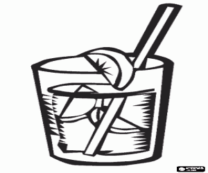 раскраска Лимонный напиток