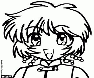 раскраска Лицо Kikki Бенджамин