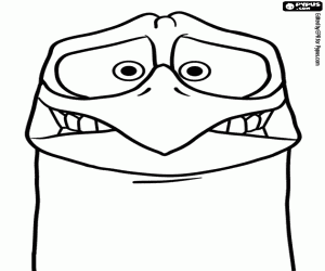 раскраска Лицо Джуниор в проблемы