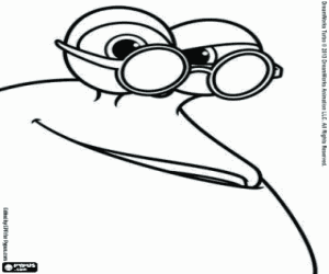 раскраска Лицо Улитка Белая Тень