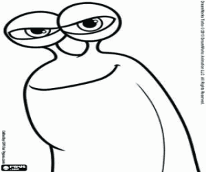 раскраска Лицо Улитка Хлыст