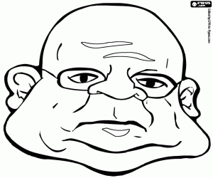 раскраска Лицо судьи