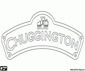 раскраска Логотип Chuggington