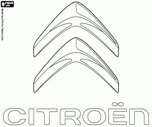 раскраска Логотип Citroën