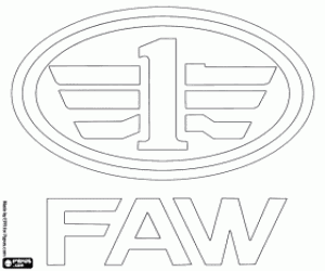 раскраска Логотип FAW Car Company