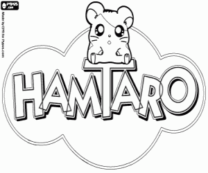 раскраска Логотип Hamtaro