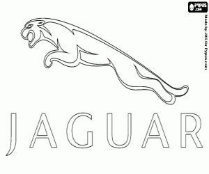 раскраска Логотип Jaguar