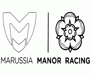 раскраска Логотип Manor Marussia F1 Team