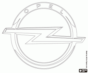 раскраска Логотип Opel