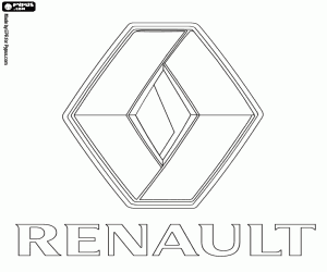 раскраска Логотип Renault
