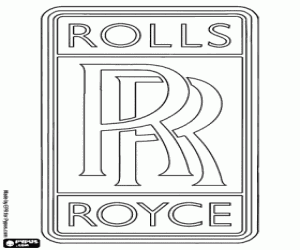 раскраска Логотип Rolls-Royce