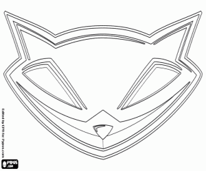 раскраска Логотип Sly Raccoon, Слай Купер