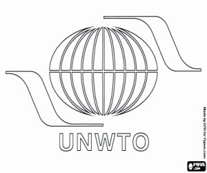 раскраска Логотип UNWTO, ЮНВТО