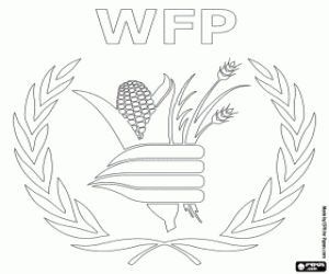 раскраска Логотип WFP