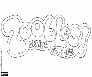 раскраска Логотип Zoobles, Spring to life