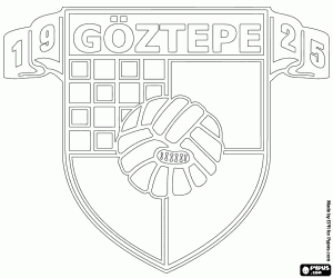 раскраска Логотип Гёзтепе, Göztepe SK