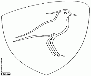 раскраска Логотип Лос-Терос, Уругвай Регби