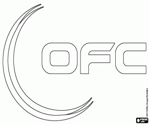 раскраска Логотип ОФК, OFC, футбол в Океании