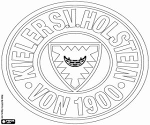 раскраска Логотип Хольштайн Киль