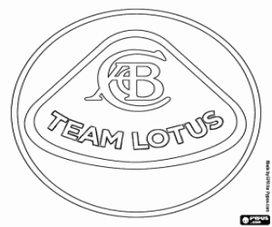 раскраска Логотип команды Lotus