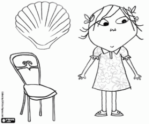 раскраска Лола, маленькая сестра Чарли