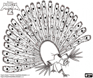 раскраска Лорд Шен, Кунг-Фу Панда 2