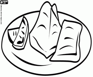 раскраска Лосось японский Яки сакэ