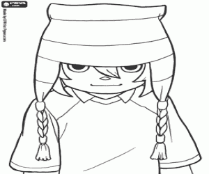 раскраска Макс, футболист Inazuma Eleven