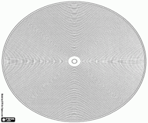 раскраска Мандала концентрических кругов