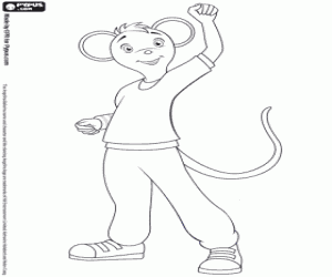 раскраска Марко, танцор, друг Анджелина