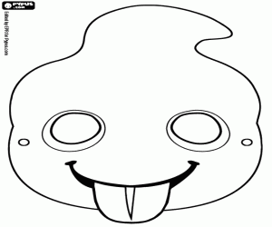 раскраска Маска призрака