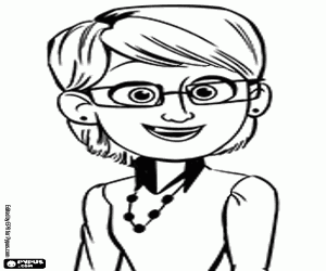 раскраска Мать Nate, Сара