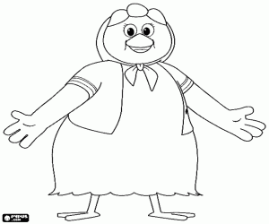 раскраска Мать Калимеро, Цесира