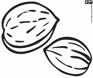 раскраска Миндаль, кулинарный ингредиент