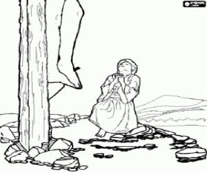 раскраска Молитва Марии Магдалины