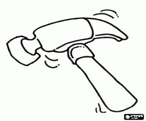 раскраска Молоток плотника