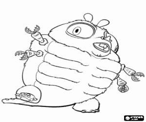 раскраска Монстр, гигантских насекомых