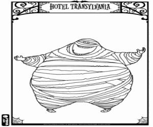 раскраска Мумия Мюррей