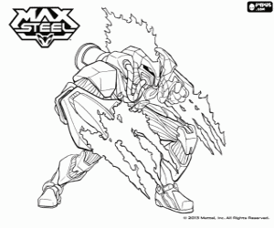 раскраска Мутант Max Steel, ToxZon