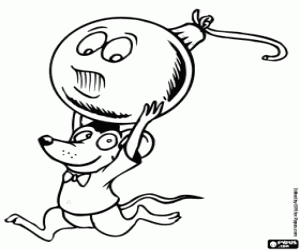 раскраска Мыши и Рождественский бал