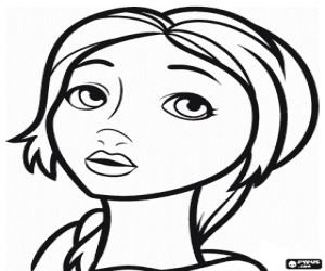 раскраска Мэри Кэтрин, персонаж из Epic