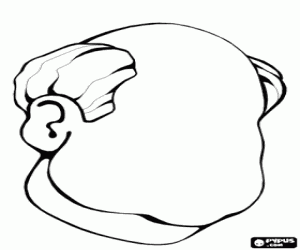 раскраска Наброски человеческой головы без лица