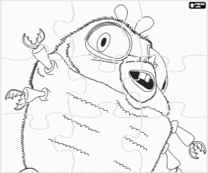 раскраска Насекомозавр Пазл