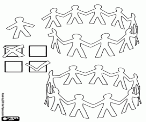 раскраска Нет дискриминации