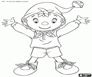 раскраска Нодди игрушки города