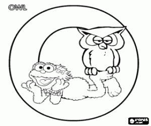 раскраска О Письмо с Зоей и совы