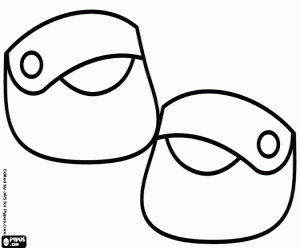 раскраска Обувь Красная шапочка